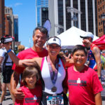 Paula Smith and family after a run in Raleigh